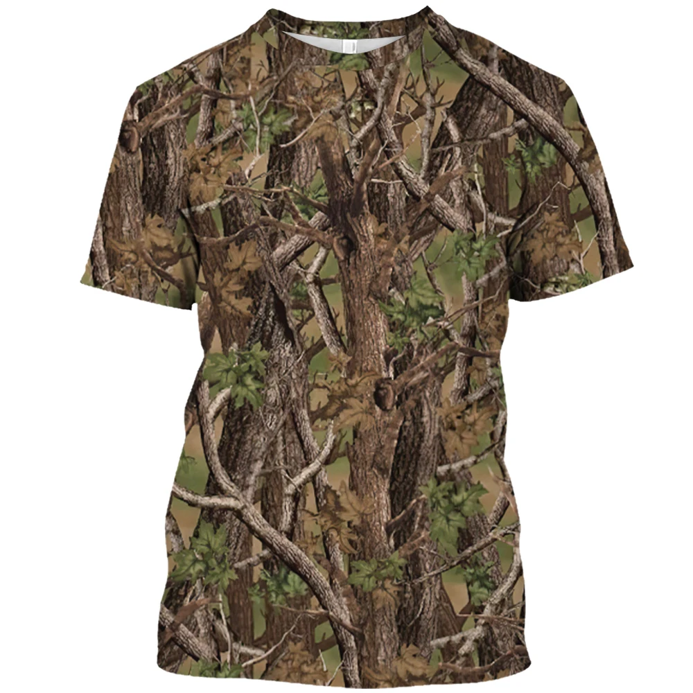 Hunting And Camping In Jungle - Summer Jungle Camo Pretender T-shirts Outdoor