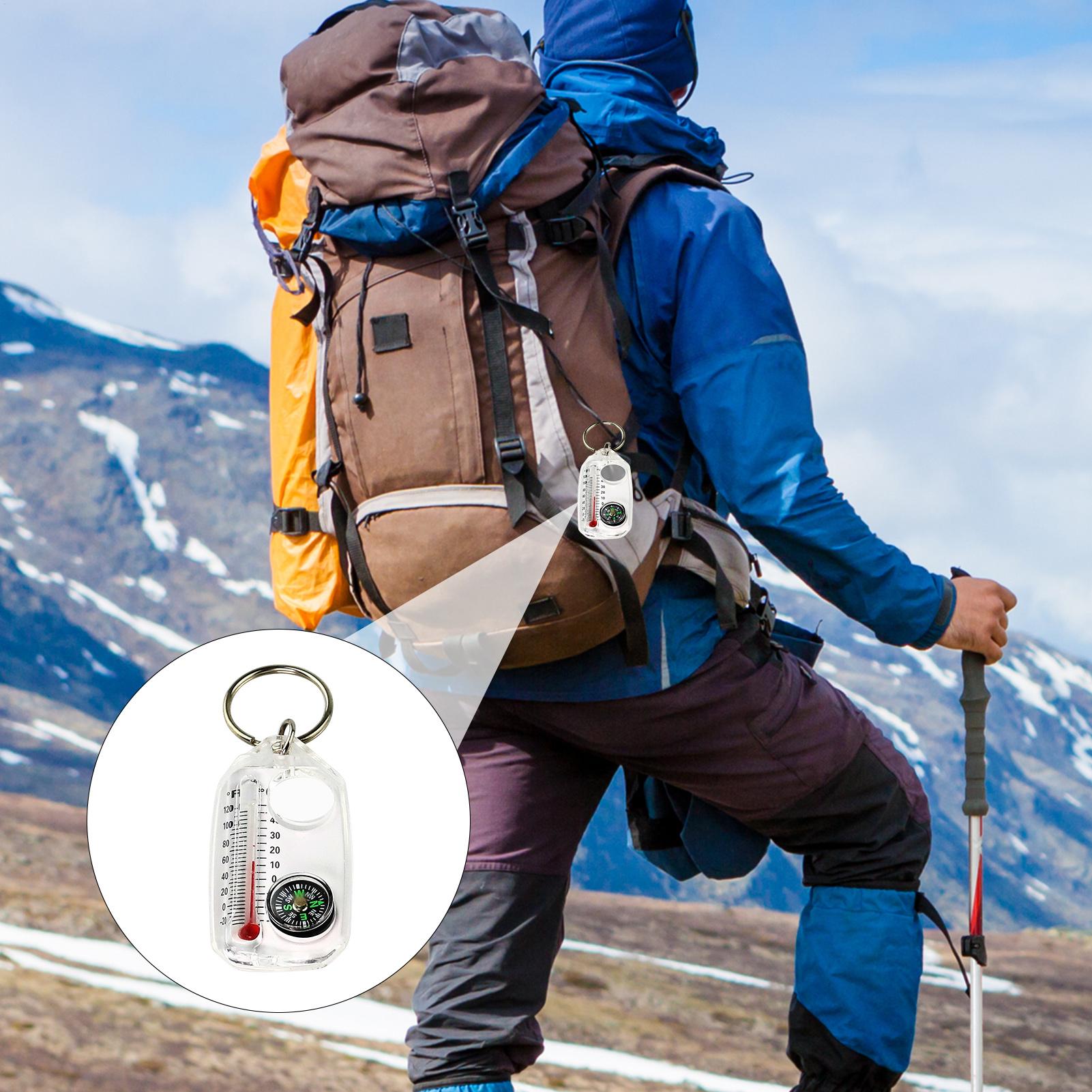 Portable Outdoor Keychain Comp - Hunting Outdoor Thermometer recension och pris