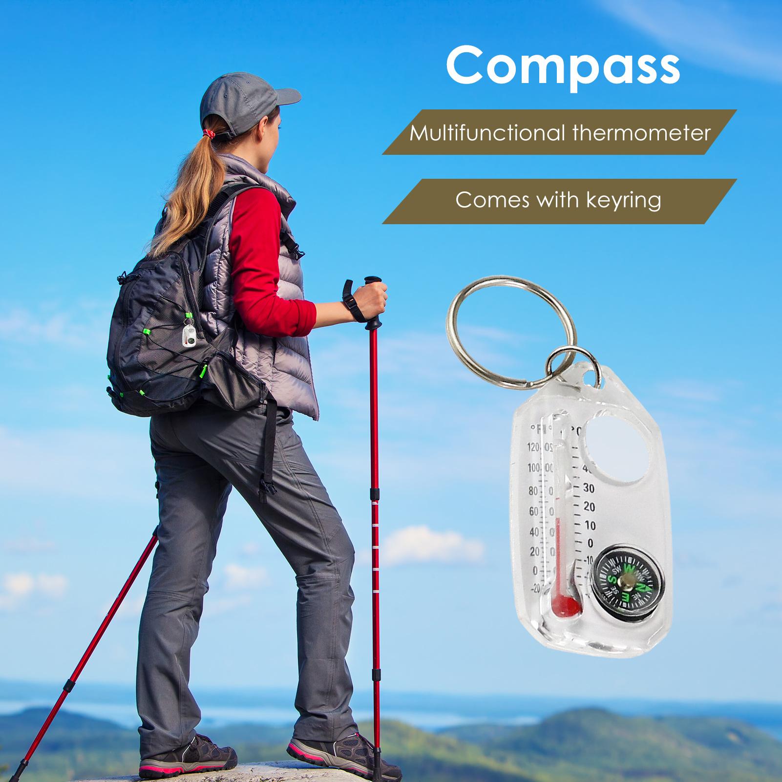 Portable Outdoor Keychain Comp - Hunting Outdoor Thermometer recension och pris