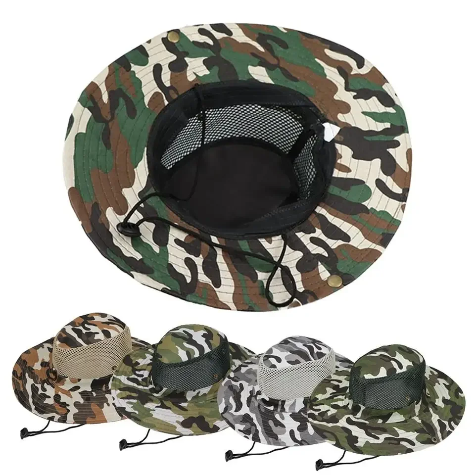 Camouflage Mesh Bucket Hats Wi - Mens Outdoor Hunting Hats recension och pris