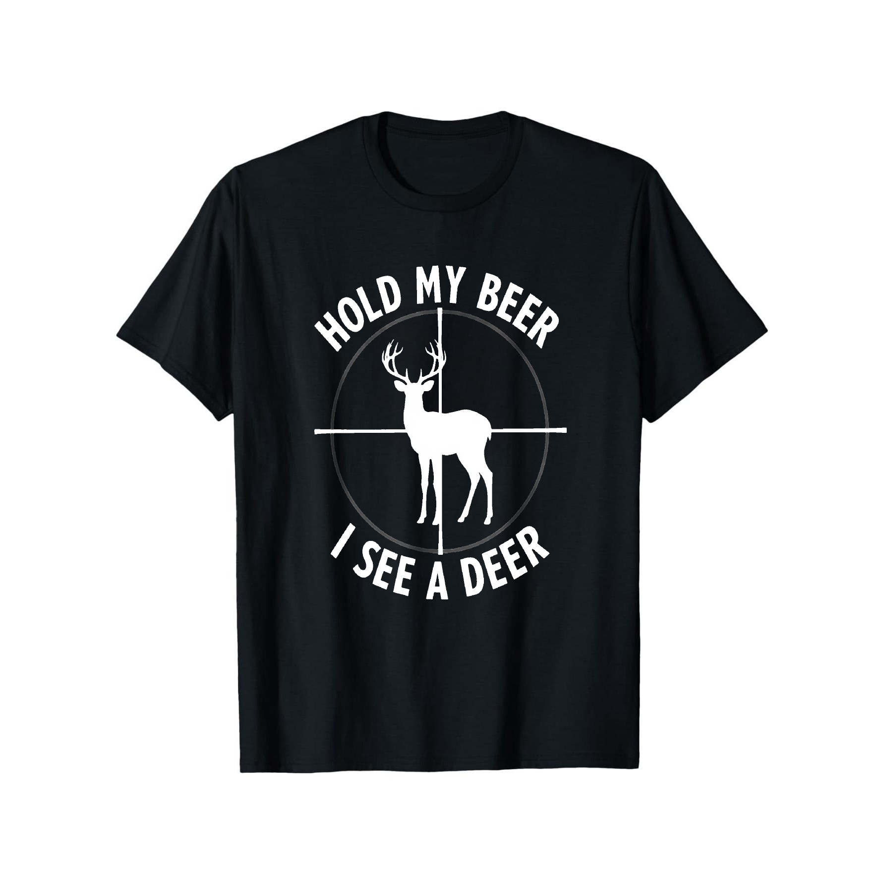 Hold My Beer I See A Deer Funn - Outdoor Hunting Graphic Tees recension och pris