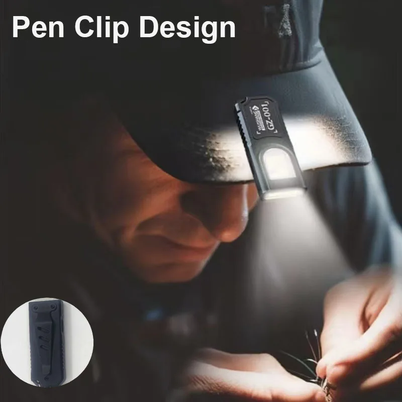 Powerful Mini COB LED Keychain - Tactical Flashlight Rechargeable recension och pris