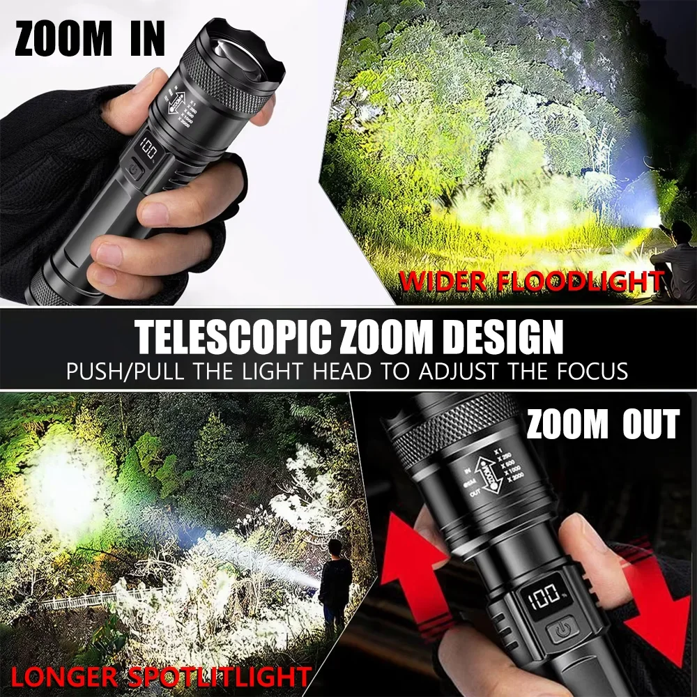 Rechargeable LED Flashlight Zo - Tactical Flashlight Rechargeable recension och pris