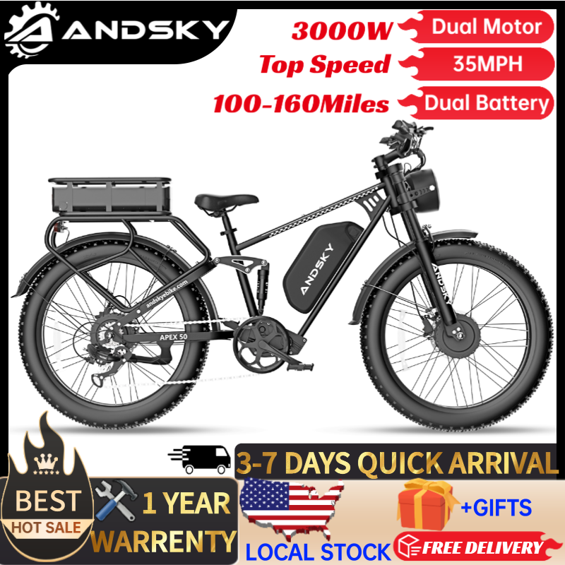 ANDSKY Apex50 AWD Electric Bik - Hunting Outdoor Day recension och pris