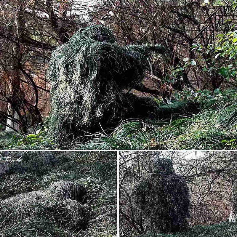 AEF6-2X 5 In 1 Ghillie Suit,3D - Hunting Outdoor Apparel recension och pris
