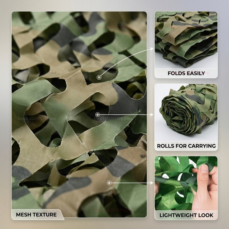 Jungle Camouflage Netting Roll - Hunting And Camping In Jungle recension och pris