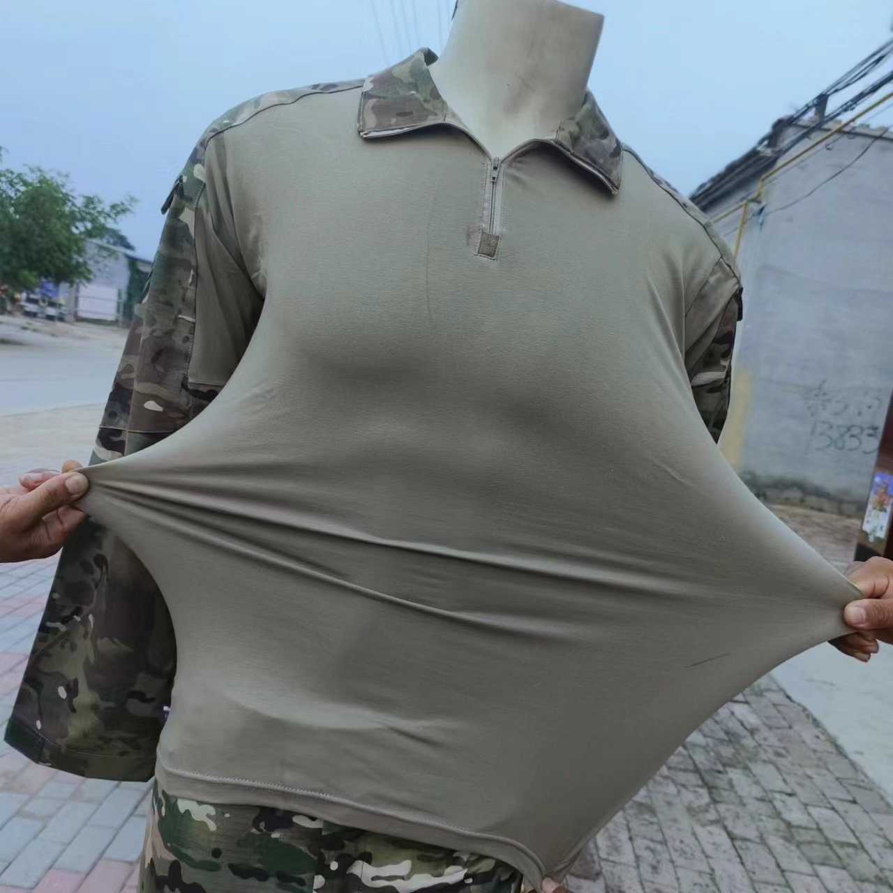 Men Cotton Quarter Zip Camoufl - Hunting Outdoor Apparel recension och pris
